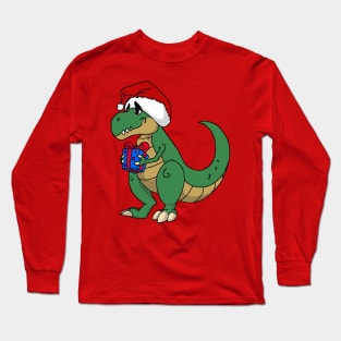 Jurassic'Mas T-rex Long Sleeve T-Shirt